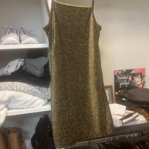 Sparkle gold mini dress bodycon
